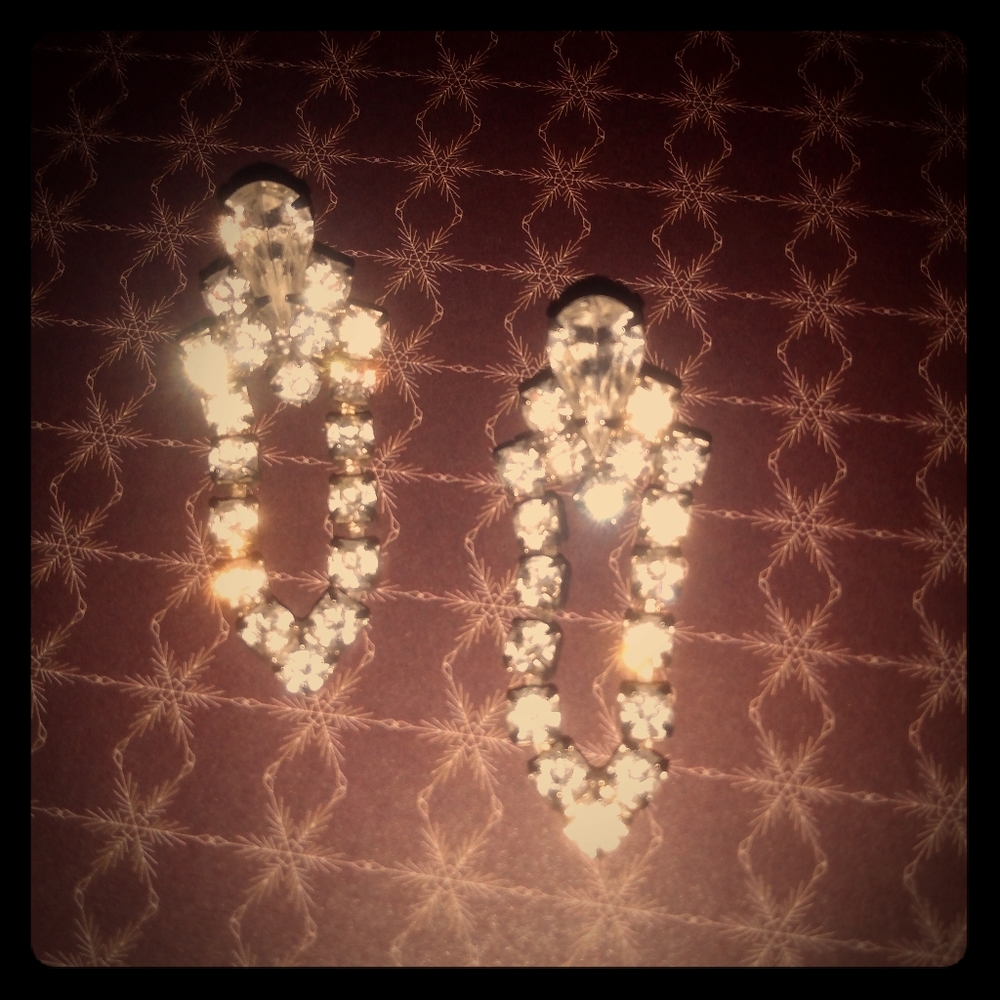 Vintage crystal earrings
